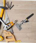 Heavy Duty Hand Seamer Pliers For Metal Bending And Sheet Flattening With Tight Clamp Technology on wooden surface with tools
