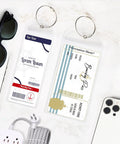 Six Pack Cruise Luggage Tags Waterproof Clear Tags With Heavy Duty Plastic And Stainless Steel Hardware Durable Ship Tag Holders