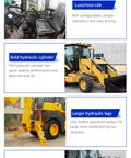 All Terrain 4WD Backhoe Loader Built Tough With Heavy Duty Hydraulic System For Landscaping Construction And Farm Jobs
