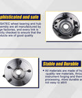 Top view of Front Wheel Bearing And Hub Assembly 515113 For Dodge Ram 1500 2006 2007 2008 Front Position 5 Lug ABS