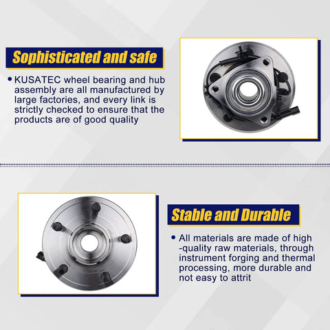 Top view of Front Wheel Bearing And Hub Assembly 515113 For Dodge Ram 1500 2006 2007 2008 Front Position 5 Lug ABS
