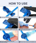 TTap Wire Connector Quick Splice Kit For 22 18 16 14 12 10 AWG usage steps