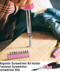 Person using a screwdriver from Pink 35 Piece Tools Set With Storage Toolbox For Home Garage Dorm And Apartment Essential Tool Kit For New House Projects And Back To School Prop 65 Safe Pink Ribbon Supports Helping Women Now.