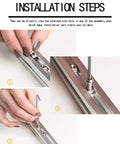 Installation steps for 50 Pack 4040 Series M6 T Slot Nuts Hammer Head Fasteners for Aluminum Profiles, nickel plated, rust resistant