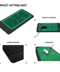 Launch Master Golf Swing Trainer Bundle With Net Practice Mat And Launch Monitor For Indoor Golf Setup Real Time Swing Metrics
