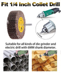 One Quarter Inch Abrasive Flap Wheel Sander Set With 80 Grit Aluminum Oxide Flap Wheels for Drills and Die Grinders