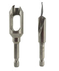 Killer Plug Cutter And Countersink Combo With 4Mm Pilot Hole And 10.5Mm Countersink, includes steel hex shank drill bits.