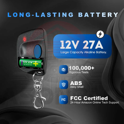 Two Remotes That Work With Your 61LM 750CB Garage Door Opener 390MHz 9 Dip Switch For 1984 To 1993 Models Durable ABS Case