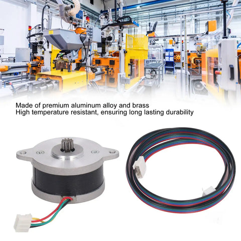 36Mm Two Phase Direct Drive Stepper Motor With Ten Teeth Gear For 3D Printers And CNC Machines Drop In Extruder Upgrade