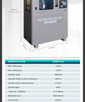 Technical specifications of Super Fast 12000RPM 3 Axis CNC Milling Machine with engraving function, compact 400x140mm table