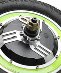 Level Up Your Ride With This Dope 12 Inch 36V 500W Brushless Hub Motor Rear Wheel featuring aluminum interior with pneumatic tire.