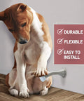 Dog near 15 Pack Spring Door Stoppers For Bottom Of Door Heavy Duty Satin Nickel Finish Protect Walls From Dings Child And Pet Friendly Inside Doors With Rubber Bumper Tip And Easy Grip Design