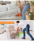 Top Shelf 19 Mm Blue Furniture Sliders Pack Of Eight Self Adhesive Round Floor Savers For Hefty Couches Tables Chairs Smooth Glide Scratch Free Carpet Protection No Mess Moving Made Easy in use with sliding furniture.