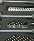 Inside Micrometer Bore Gauge Set 18-160mm Pro Grade Dial Indicator For Cylinder Bore Measurement kit components in foam case