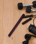 Barbell Connector Replacement Rod For Dumbbells Secure Foam Grip Handle And Plastic Bar Weightlifting Gear on wooden floor