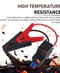 Hella Tough Heavy Duty Jumper Cable Replacement Compatible With Most Portable 12V Car Jump Starters showcasing clamps and EC5 plug.