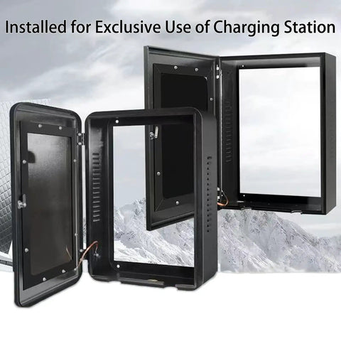 Open Tough Outdoor EV Charger Enclosure Box For Tesla Wall Connector Indoor Outdoor Cover With IP65 Waterproof Seal
