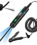 3-72V DC Automotive Test Light Bidirectional Volt Circuit Tester For Car Electrical Troubleshooting, Wider Voltage Range To Check Headlights, Taillights, Fuses, Batteries And Circuits Today with clip and probe