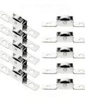 Pro Level 10 Pack Sliding Door Rollers With 10 mm Bore Bearing Kit For Window Track Guide Pulleys, silver steel rollers.