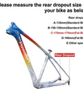 Bike frame with highlighted rear dropout size 170mm-175mm for G062 48V 750W Fat Tire eBike Conversion Kit.