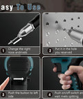 Easy to use instructions for Upgraded Cordless Rivet Gun With Brushless Motor And Led Light For Makita 18V Batteries.