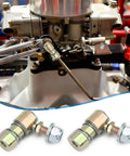 Two Pack Throttle Disconnect Quick Release Ball Joints For Throttle Cable Ball End Dual Linkage Setup And Spare Replacement With One Quarter Twenty Eight Female Thread Fitment For Easy Throttle Linkage Removal During Tuning And Maintenance, pair on carburetor linkage