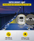 Solar Driveway Lights 16 Pack Waterproof Wireless Dock Lights With 6 LEDs For Path Garden Walkway Sidewalk Steps Outdoor Lighting.
