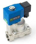 Beefed-Up High Pressure 24V DC Solenoid Valve In Stainless Steel For Industrial Use, 100 Bar Capacity, Extreme Temperature Range -76F To 248F, Heat Resistant Water Gas Oil Fluid Control Valve