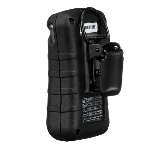 Back view of Single Gas Detector For H2S, Low 10ppm High 15ppm, Portable Black Gas Monitor, Durable And UL-Listed, Maintenance Free Two-Year Battery
