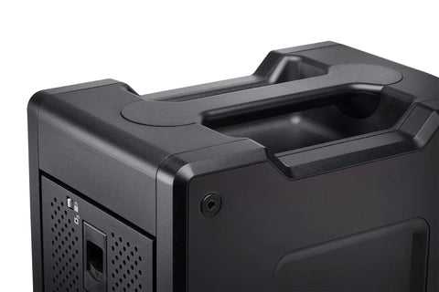 Top Shelf 16Tb Thunderbolt Portable Solid State Drive Raid Array featuring handle and durable design for video editing.