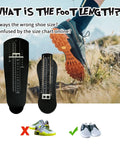 Dope Foot Size Gauge For Realistic Shoe Sizing, Easy To Use Foot Measurement Device, Portable ABS Plastic Ruler, Lightweight Foot Length Tool For Sneakers Boots And Dress Shoes. Black foot length ruler for measuring shoe size