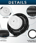 Hyundai Fuel Tank Cap Gas Cap Replacement details including POM plastic, premium polyamide materials, and rubber O-ring for sealing.