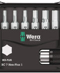 Sheet Metal Bit Set With Rapidaptor Bit Holder And Six Hex Plus Bits 52mm Quick Release Universal Bit Holder