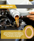 Pouring engine oil with 15 Pcs 14Mm Copper Oil Drain Plug Gasket Set For Mercedes Replacement Oil Crush Washer OEM 007603014106