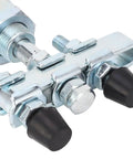 Double Head Push Pull Clamp With 39mm Stroke And 136kg Force offers a close-up view of durable iron body and adjustable rubber heads.