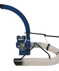 Beastly Heavy Duty Commercial Steel Debris Vacuum Truck Loader with 13 HP OHV Gas Engine 3600 Max RPM, side view with hose