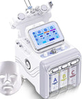 7 In 1 Hydrogen Oxygen Facial Machine For Skin Care Go To At Home Spa Device with multifunction modes, mask, and screen