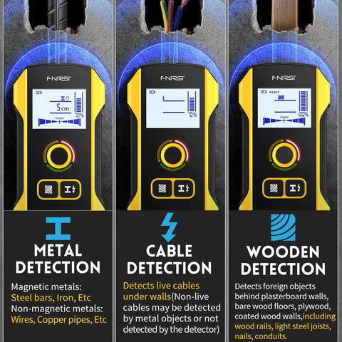 Legit Electronic Wall Scanner And Stud Detector With Deep AC Wire Locator For Boss Level DIY Repairs Slick Rebar Finder With Quick Center Align And Reliable Beep Alert For Straight Fire Home Upgrades