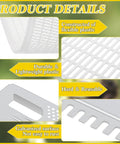 6 Pack Plastic Queen Excluder Set For 10 Frame Beehives Beekeeping Supplies Kit detailed view of materials and components.