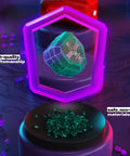 Level 4 Electrical Circuit Blocks STEM Kit showing a green hexagonal circuit block within neon frame, emphasizing quality and safety.