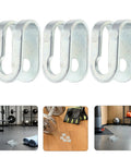 Six Pack Gym Cable End Fittings U Shaped Steel Connectors For Fitness Gear Replacement Parts Secure Connections And Noise Reduction For Home Gym Pulley Machines, 6 iron clamps