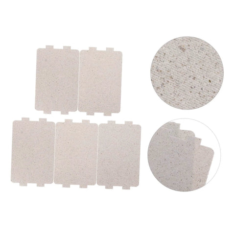 5 Pack Mica Flakes Microwave Oven Heat Resistant Plates Insulation Sheet Replacement For Microwave Oven Protection Durable Heat Shield Easy Install Kitchen Microwave Accessories