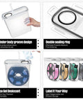 8 Pack 3D Printer Filament Storage Boxes Portable Sealed Waterproof and Dustproof With Desiccant and Pen showcase