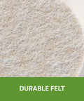 Top Shelf Felt Furniture Protectors For Hardwood Floors Beige Self Stick Pads Close-up of durable felt material.