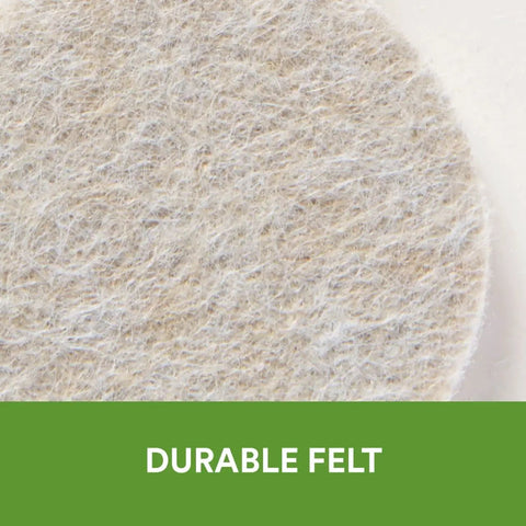 Top Shelf Felt Furniture Protectors For Hardwood Floors Beige Self Stick Pads Close-up of durable felt material.