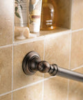 Brushed Nickel 24-Inch Stainless Steel Shower Grab Bar For Bathroom Safety And Elder Care With Easy Install No Slip Grip