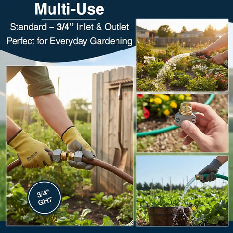 Garden Hose Repair Kit for Quick Leak Fix on Three Quarters and Five Eighths Inch Hoses, Easy No Tool Installation