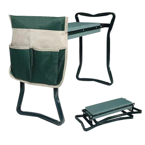 Garden Kneeler And Seat With Thick Cushioned Kneeling Pad Heavy Duty Bench For Kneeling And Sitting Prevents Knee And Back Pain Includes Pouch Bag Green Gift For Gardeners Dads And Moms Go To Must Have For Garden Work