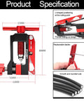 Hydraulic Brake Hose Fitting Insertion Tool For Bikes With Olive Banjo Fittings display showing dimensions and specifications