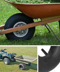 Heavy Duty 16x6.50-8 And 16x7.50-8 Inner Tube With Straight Valve Stem in wheelbarrow and garden trailer